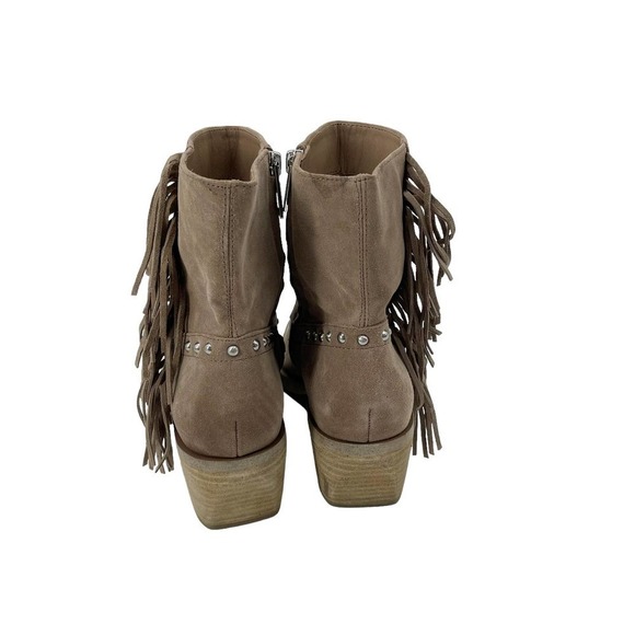 Sam Edelman Bernie Fringe Western Ankle Booties Tan Womens Size 7M NWOB - Picture 4 of 12